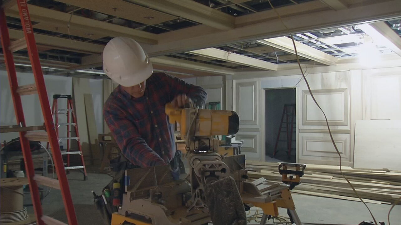 Construction at the Malone's location at The Paddock Shops in Louisville's East End